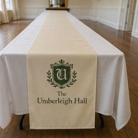 Customized table runners for restaurants and hotels
