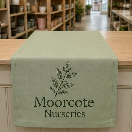 Customized table runners for venues and banqueting