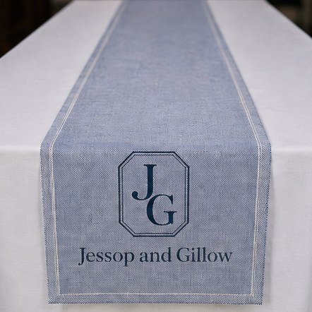 Linen & Woven Table Runners with custom branding