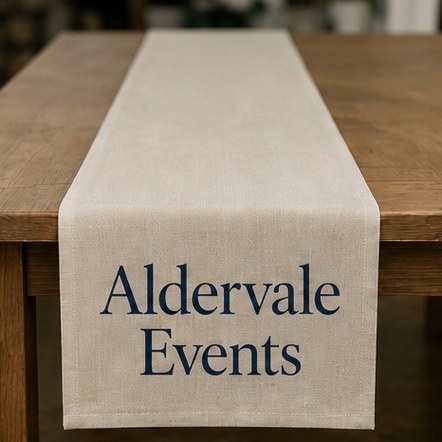 Printed Show Table Runners with custom branding